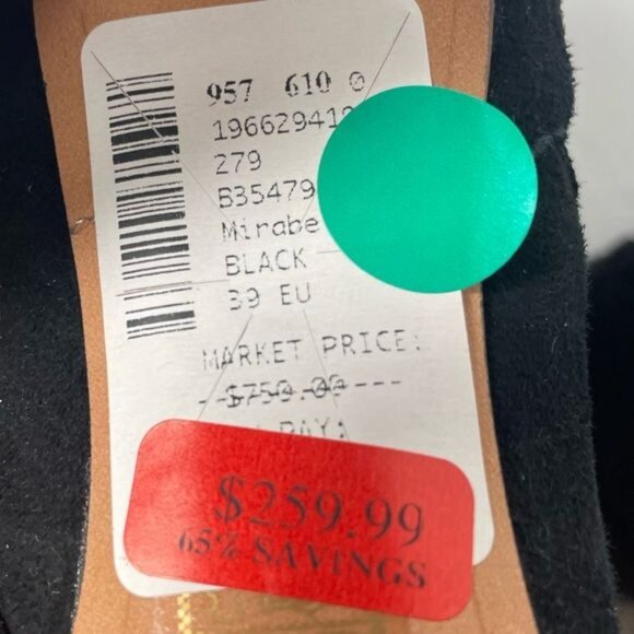 Alexandre Birman Mirabella 85 Curvy Shearling Suede Booties IT 39 / US 8-8.5 Bla - Picture 16 of 16